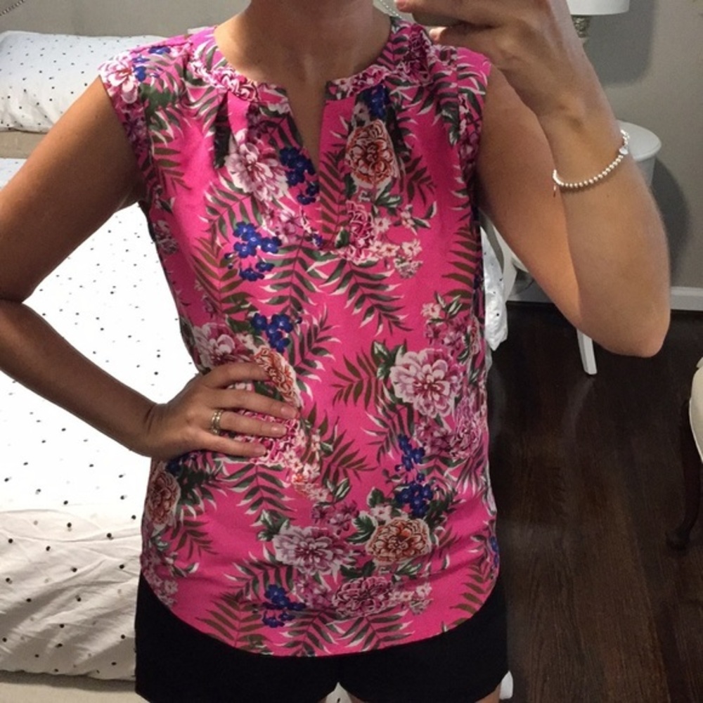 J Crew Floral Top